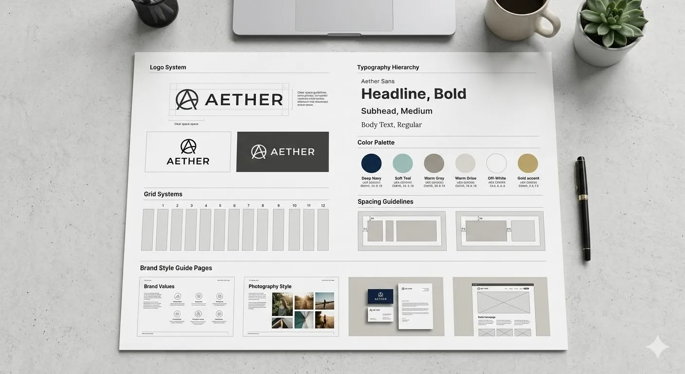Core brand identity framework design system